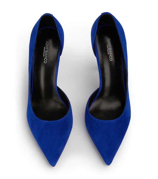 Azure Tony Bianco Alyx Azure Suede 10.5cm Stiletto Heels | EILHC29614