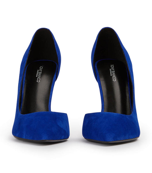 Azure Tony Bianco Alyx Azure Suede 10.5cm Stiletto Heels | EILHC29614