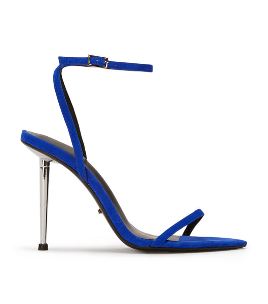 Azure Tony Bianco Myra Azure Suede 10.5cm Bling Heels | ILCVG73854