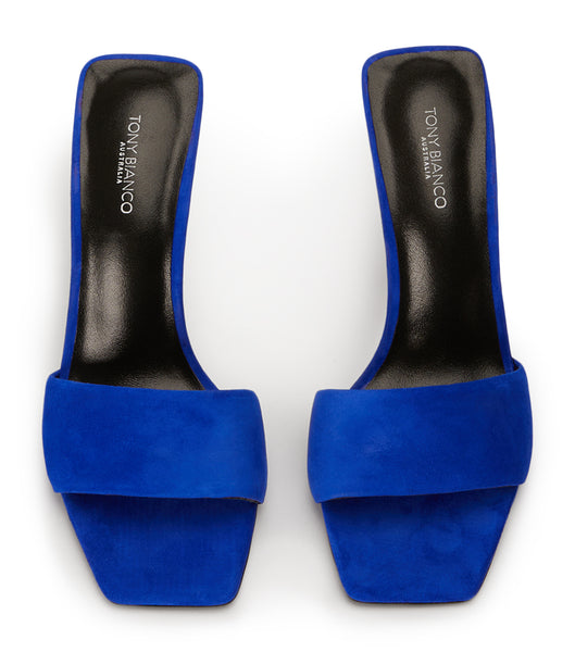 Azure Tony Bianco Natalie Azure Suede 10.5cm Event Heels | BILSO68617