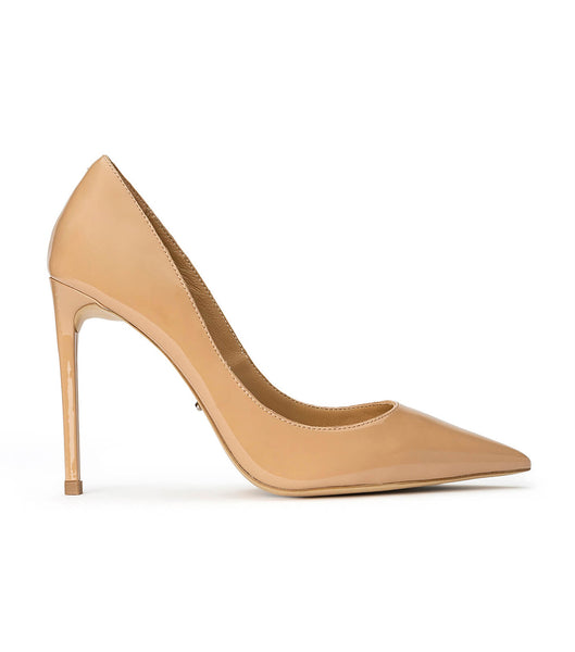 Beige Tony Bianco Anja Nude Patent 10.5cm Court Shoes | ILJZR17050