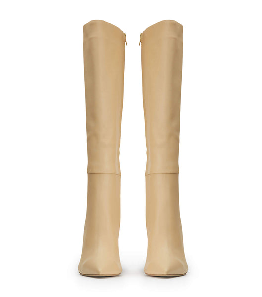 Beige Tony Bianco Apollo Butter Nappa 10.5cm Stiletto Boots | ILJBT62836