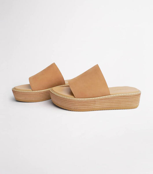 Beige Tony Bianco Elke Caramel 4.5cm Flat Sandals | ILZPD94853