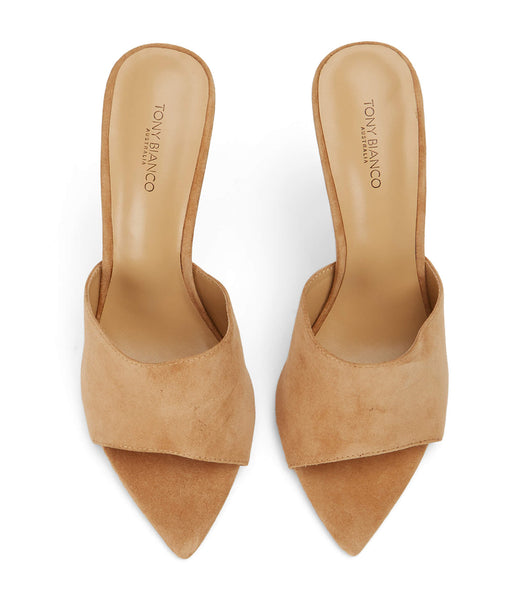 Beige Tony Bianco Maximus Butterscotch Suede 10.5cm Stiletto Heels | ILIIZ34713