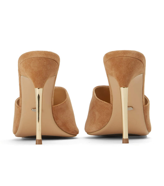 Beige Tony Bianco Maximus Butterscotch Suede 10.5cm Bridal Heels | ILNEJ67896