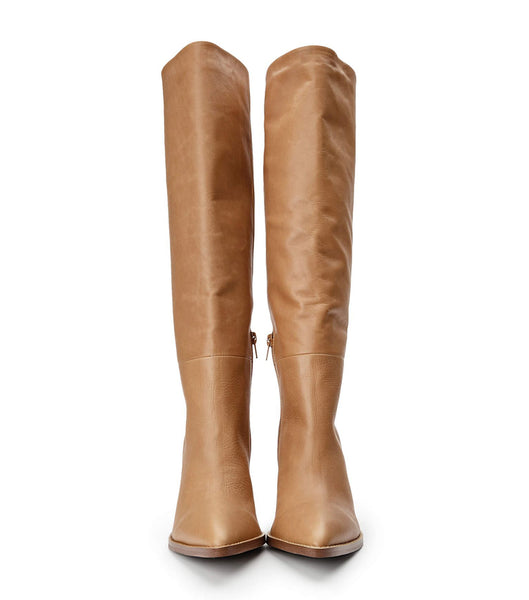 Beige Tony Bianco Skyla Caramel Venice 9cm Mid Calf Boots | ILCVG64650