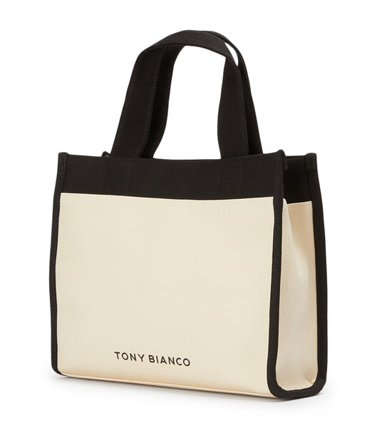 Black / Beige Tony Bianco Teagan Black/Beige Tote Bag Accessories | ILNEJ33099