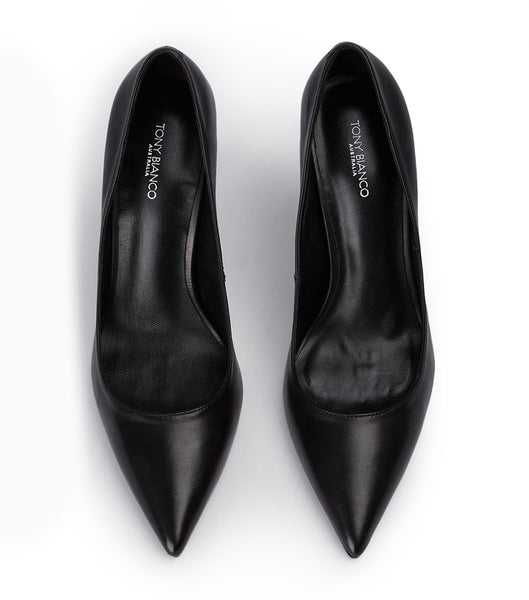 Black Tony Bianco Anja Black Como 10.5cm Court Shoes | UILND22992