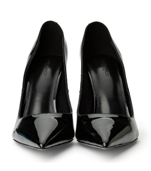 Black Tony Bianco Anja Black Patent 10.5cm Court Shoes | GILUC43550