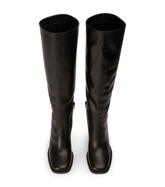 Black Tony Bianco Asher Black Como 8.5cm Heeled Boots | GILUC25346