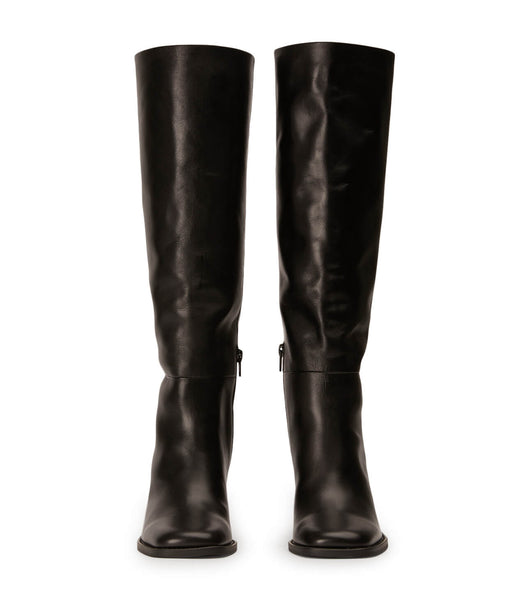 Black Tony Bianco Asher Black Como 8.5cm Heeled Boots | GILUC25346