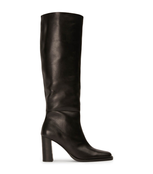 Black Tony Bianco Asher Black Como 8.5cm Knee High Boots | ILXBR56352