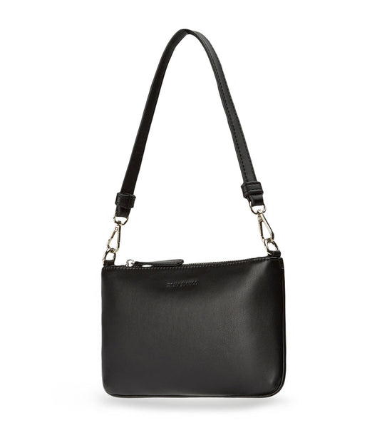 Black Tony Bianco Banjo Black Leather Shoulder Bag Accessories | YILGT18123