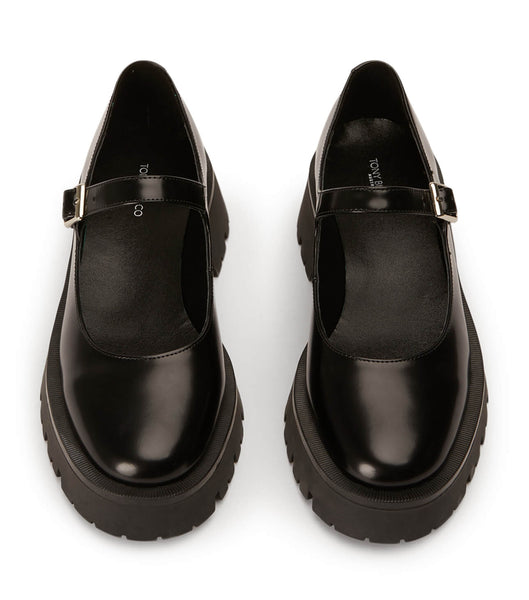 Black Tony Bianco Betsy Black Hi Shine 4.5cm Loafers | ILNEJ77604