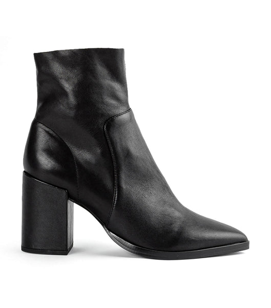 Black Tony Bianco Brazen Black Luxe 8.5cm Heeled Boots | ILZDE65901