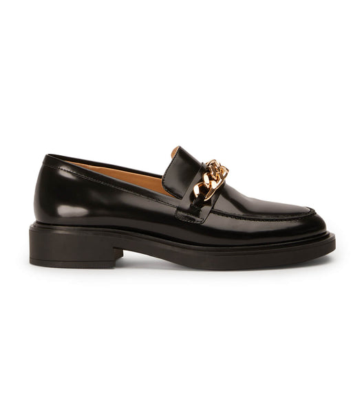 Black Tony Bianco Candice Black Hi Shine 4.5cm Loafers | DILVO23076