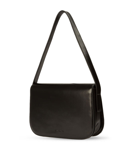 Black Tony Bianco Cecil Black Leather Shoulder Bag Accessories | GILEC45267