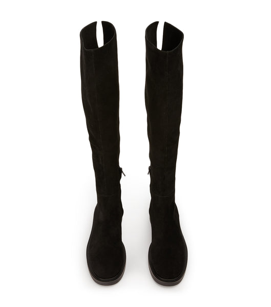 Black Tony Bianco Chasey Black Suede 4.5cm Knee High Boots | ILXBR39329