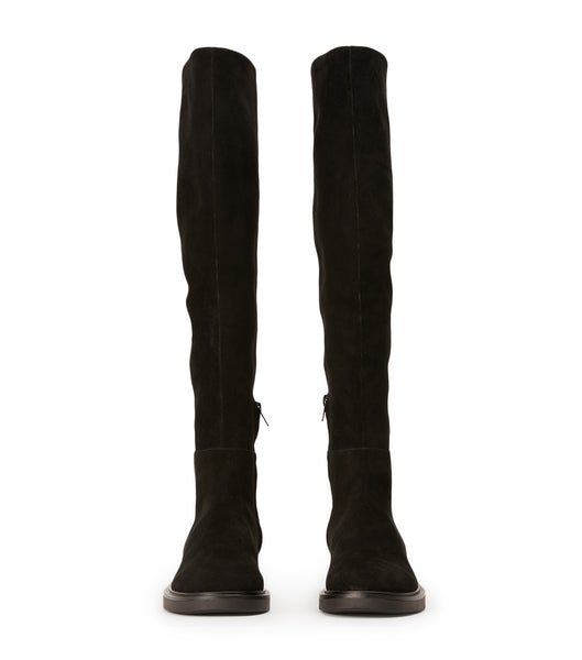 Black Tony Bianco Chasey Black Suede 4.5cm Knee High Boots | ILXBR39329