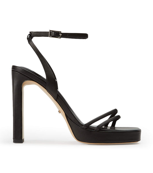 Black Tony Bianco Dandy Black Como 11.5cm Strappy Heels | BILSO95566