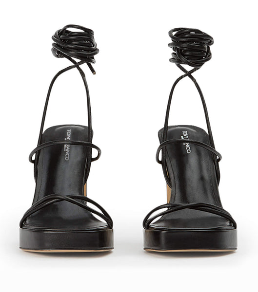 Black Tony Bianco Deon Black Nappa 11.5cm Platform Shoes | ILCIF44441