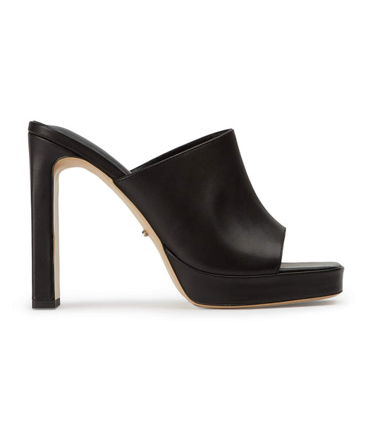 Black Tony Bianco Dover Black Como 11.5cm Block Heels | ILXMI98338