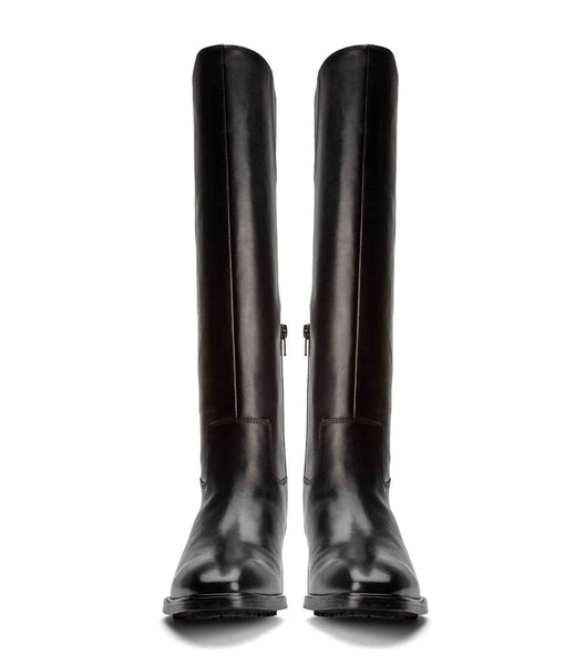 Black Tony Bianco Eleanor Black Como 4cm Mid Calf Boots | DILKV64857