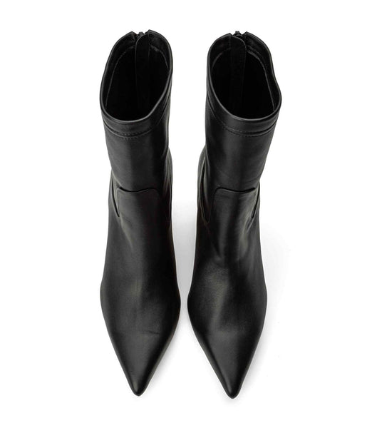 Black Tony Bianco Ellie Black Nappa 8.5cm Heeled Boots | ILCVG10162