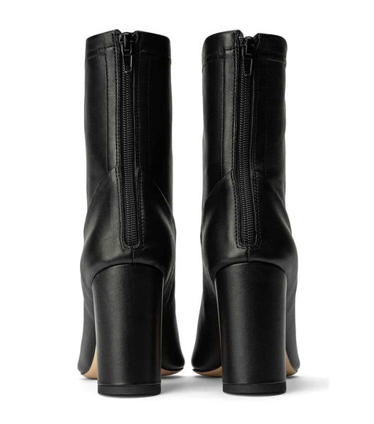 Black Tony Bianco Ellie Black Nappa 8.5cm Heeled Boots | ILCVG10162