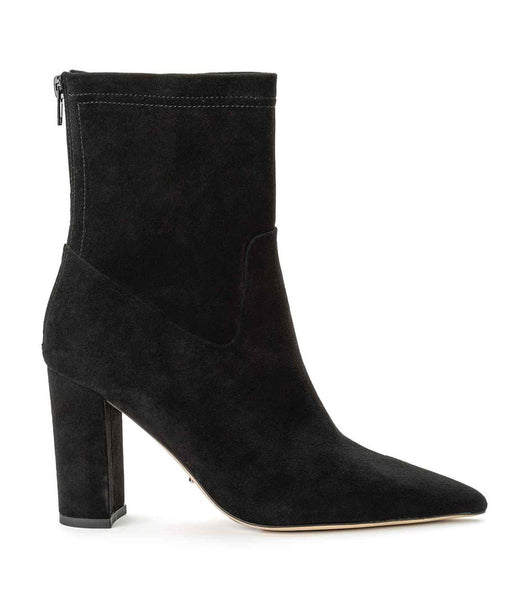 Black Tony Bianco Ellie Black Suede 8.5cm Heeled Boots | ILCIF36180