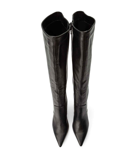 Black Tony Bianco Epic Black Venice 8.5cm Knee High Boots | ILQCS66585