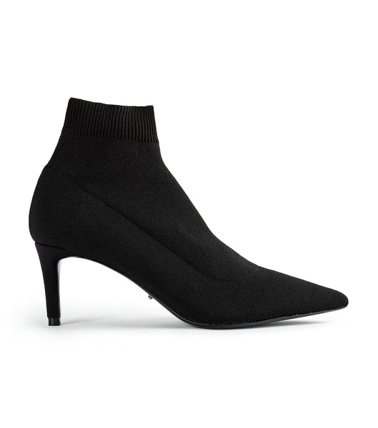 Black Tony Bianco Gwen Black Sock Knit 6.5cm Heeled Boots | AILDF36967