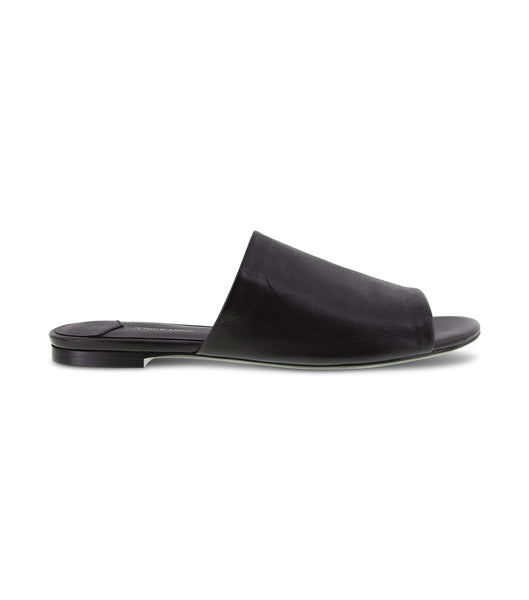 Black Tony Bianco Havier Black Sheep Nappa 1cm Slides | PILQX19700