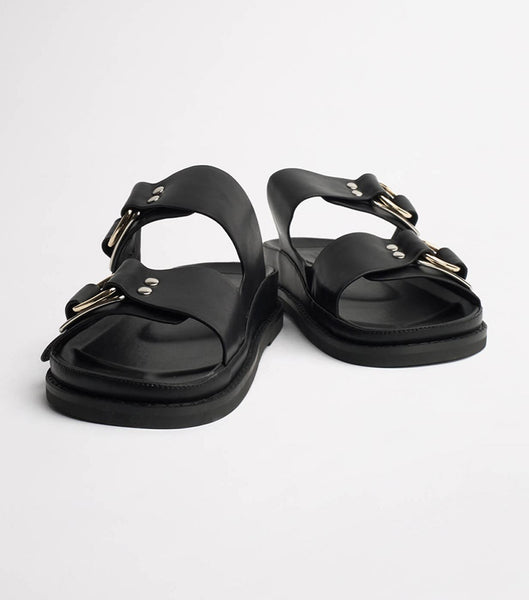 Black Tony Bianco Hunter Black Como 3.5cm Sandals | BILSD63717