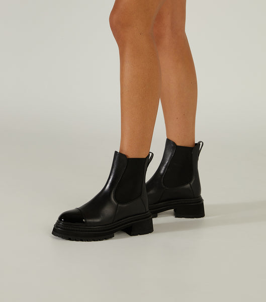 Black Tony Bianco Hurricane Black Como 5.5cm Ankle Boots | ILICD29143