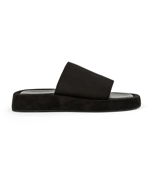 Black Tony Bianco Isabel Black Magic 1.5cm Flat Sandals | ILEGJ14521