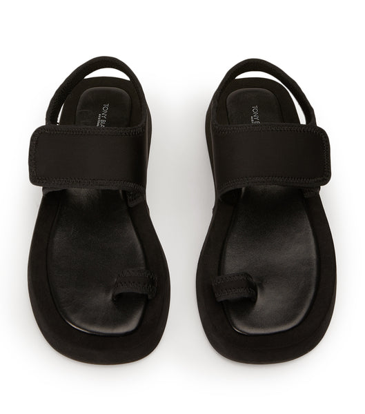 Black Tony Bianco Iso Black Neoprene 3.5cm Sandals | YILVQ39345