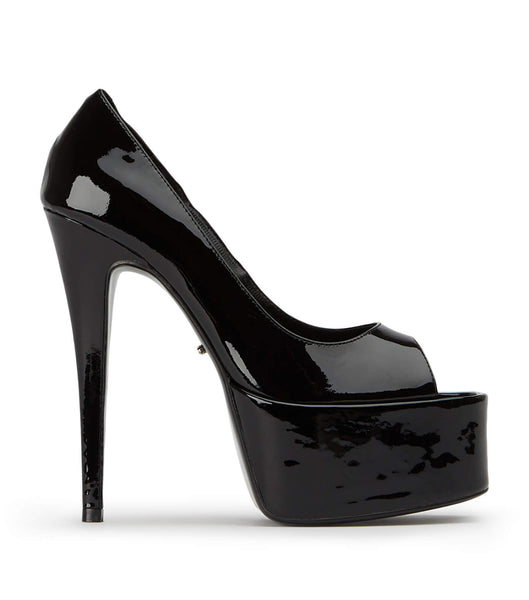 Black Tony Bianco Jolee Black Patent 15cm Stiletto Heels | ILCIF57308