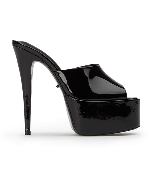 Black Tony Bianco Jordyn Black Patent 15cm Platform Shoes | ILCIF95968