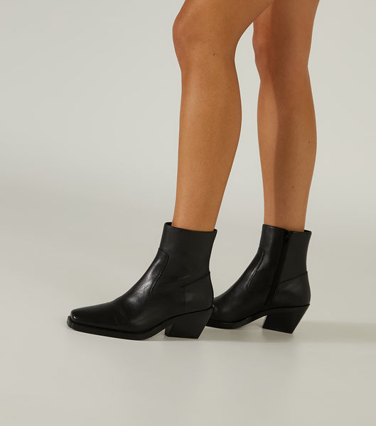 Black Tony Bianco Kamilla Black Como 6cm Ankle Boots | ILEAH36979