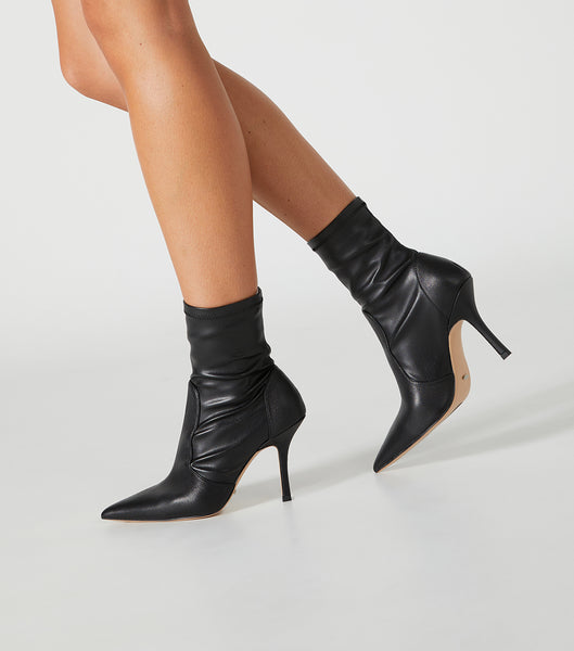 Black Tony Bianco Kartia Black Nappa/Black Venezia 9.5cm Heeled Boots | BILSO53755