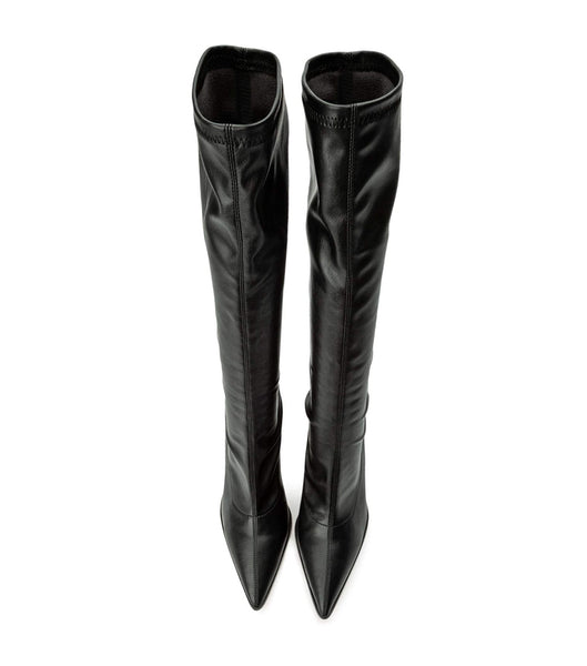 Black Tony Bianco Knight Black Venezia 9.5cm Heeled Boots | ILXMI43911