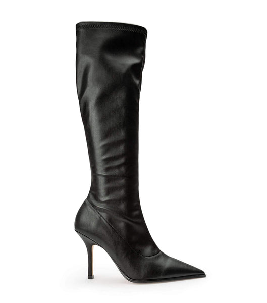 Black Tony Bianco Knight Black Venezia 9.5cm Mid Calf Boots | ILZPD72296