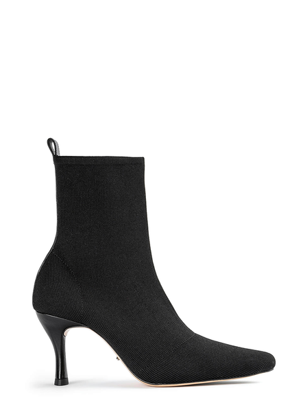 Black Tony Bianco Kossam Black Knit 8cm Stiletto Boots | XILBH37125