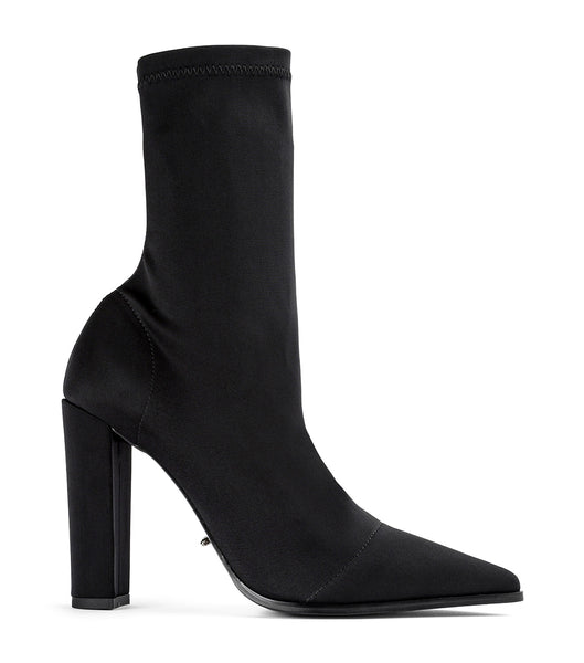 Black Tony Bianco Lila Black Lycra 10.3cm Heeled Boots | SILNY21256