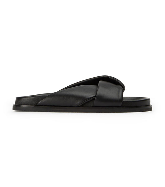 Black Tony Bianco Lora Black Nappa 1.5cm Sandals | GILEC82845