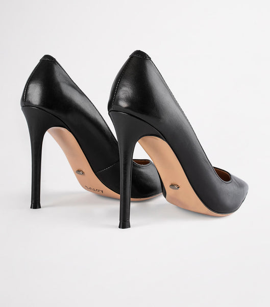 Black Tony Bianco Lotus Black Como 10.3cm Event Heels | ILIIZ95894