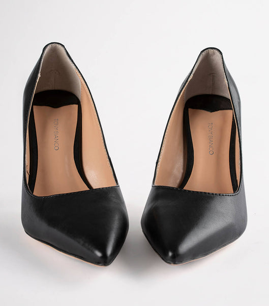 Black Tony Bianco Lotus Black Como 10.3cm Court Shoes | ILNZX13251