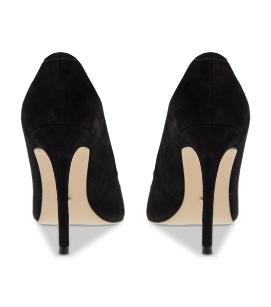 Black Tony Bianco Lotus Black Kid Suede 10.3cm Event Heels | XILGW81870