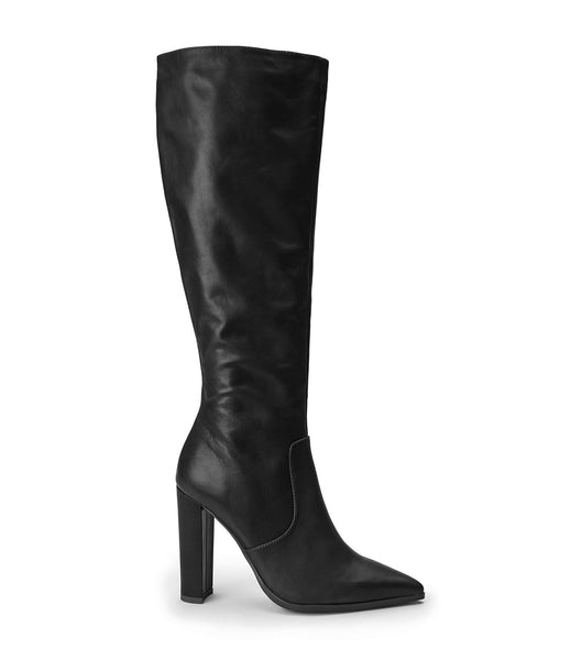 Black Tony Bianco Lucille Black Venice 10.3cm Mid Calf Boots | QILUV79017